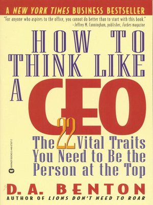 cover image of How to Think Like a CEO: Biz Books to Go